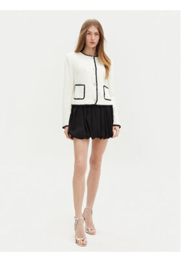 Guess Kardigan W5RN20 WGVQ2 Écru Regular Fit. Materiał: syntetyk