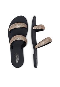 Nine West Klapki WFA2735-1 Złoty. Kolor: złoty. Materiał: materiał #7
