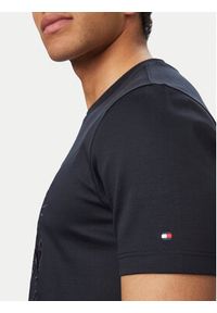 TOMMY HILFIGER - Tommy Hilfiger T-Shirt MW0MW42373 Granatowy Regular Fit. Kolor: niebieski. Materiał: bawełna #5