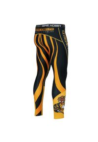 Legginsy sportowe męskie EXTREME HOBBY ANGRY WASP. Kolor: czarny. Materiał: poliester, elastan