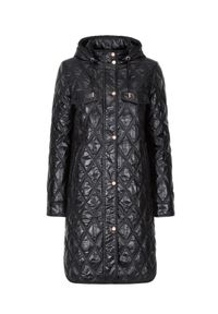 Ochnik - Kurtka jesienna damska pikowana. Kolor: czarny. Materiał: nylon. Sezon: jesień. Styl: klasyczny #4