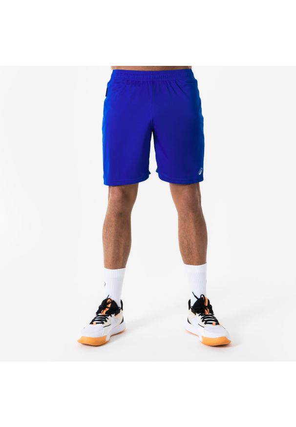 KIPSTA - Spodenki do koszykówki unisex Short 100. Kolor: niebieski, wielokolorowy, biały. Materiał: poliester, materiał. Sport: koszykówka