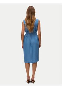Vero Moda Sukienka letnia Bree 10304888 Niebieski Regular Fit. Kolor: niebieski. Materiał: lyocell. Sezon: lato