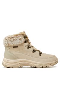 skechers - Skechers Trapery Trego - Snow Worries 167882/NAT Brązowy. Kolor: brązowy. Materiał: zamsz, skóra
