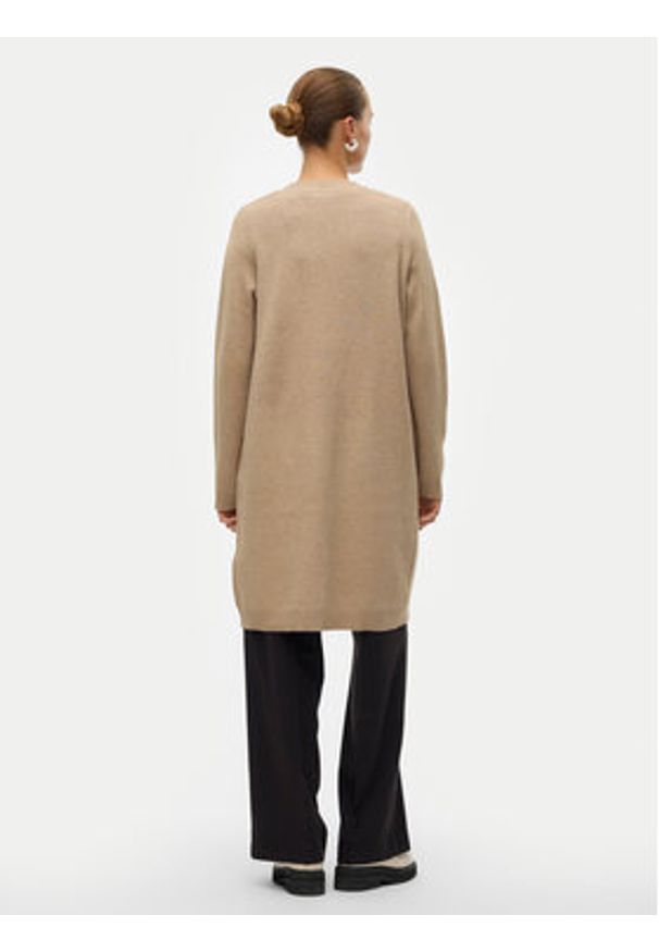Vero Moda Kardigan Saba 10309316 Beżowy Regular Fit. Kolor: beżowy. Materiał: syntetyk