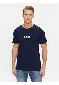 BOSS - Boss T-Shirt Special 50484328 Granatowy Regular Fit. Kolor: niebieski. Materiał: bawełna