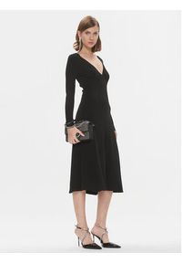 Pinko Sukienka dzianinowa Coccodrillo 102023 A18P Czarny Regular Fit. Kolor: czarny. Materiał: wiskoza #5