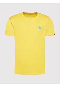 Element T-Shirt Kass C1SSL8 Żółty Regular Fit. Kolor: żółty. Materiał: bawełna #4