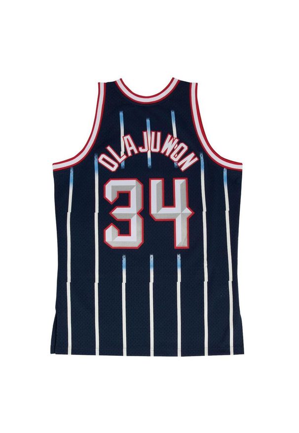 Mitchell & Ness - Koszulka Nba Houston Rockets Hakeem Olajuwon. Kolor: niebieski. Sport: koszykówka