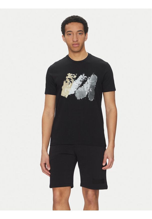 PAUL & SHARK - Paul&Shark T-Shirt 25411094 Czarny Regular Fit. Kolor: czarny. Materiał: bawełna