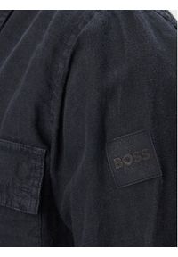 BOSS Koszula Locky 50558928 Granatowy Regular Fit. Kolor: niebieski. Materiał: len #3