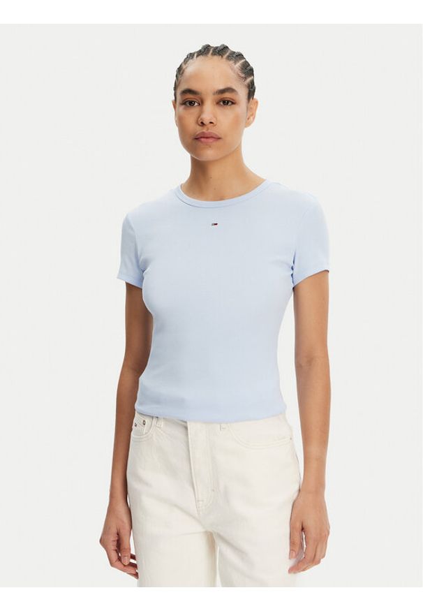Tommy Jeans Komplet 2 t-shirtów DW0DW21430 Kolorowy Slim Fit. Materiał: bawełna. Wzór: kolorowy