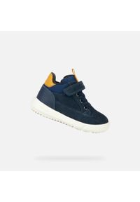 Geox - Buty GEOX B HYROO BOY Niebieski. Okazja: na co dzień. Kolor: niebieski, brązowy, wielokolorowy, żółty. Materiał: tkanina, skóra