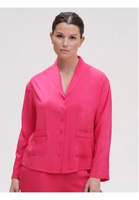 Simone Pérèle Koszulka piżamowa Songe 18S957 Różowy Wide Fit. Kolor: różowy. Materiał: wiskoza