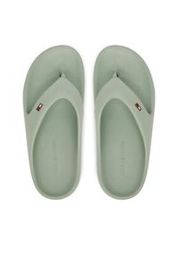 TOMMY HILFIGER - Tommy Hilfiger Japonki Th Comfort Beach Sandal FW0FW08522 Turkusowy. Kolor: turkusowy. Materiał: syntetyk #6