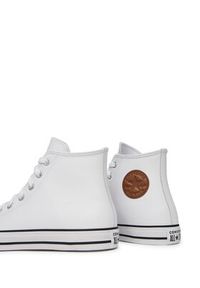 Converse Trampki Chuck Taylor All Star Leather A10554C Biały. Kolor: biały. Materiał: skóra