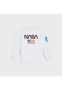 Sinsay - Bluza NASA - Jasny szary. Kolor: szary #1