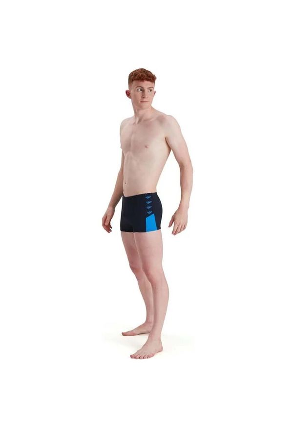 Speedo - Strój kąpielowy Męski Boom Logo Splice. Kolor: czarny. Styl: sportowy