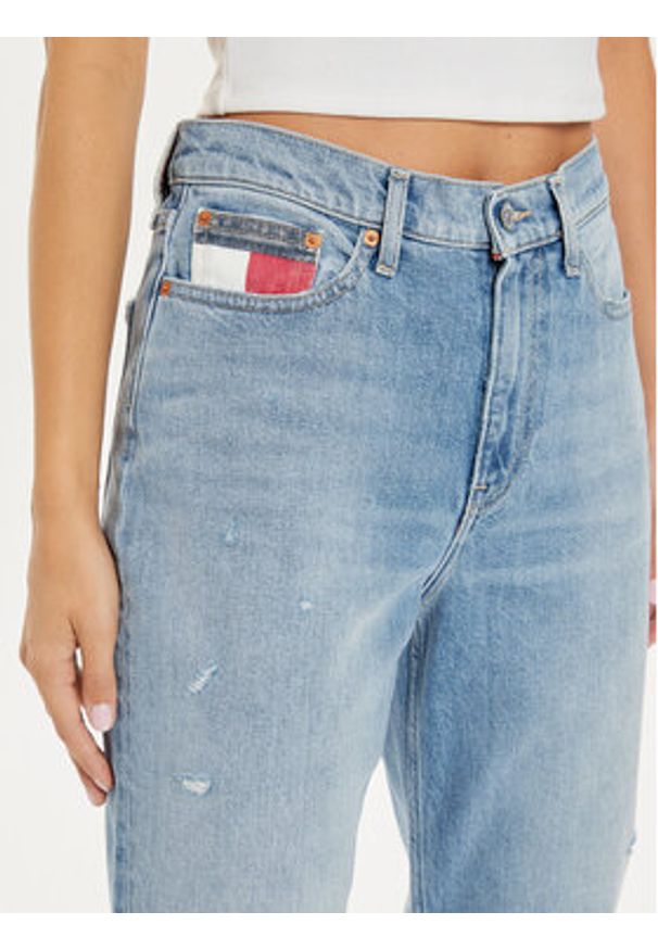 Tommy Jeans Jeansy DW0DW19934 Niebieski Straight Fit. Kolor: niebieski