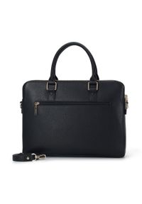Wittchen - Damska torba na laptopa 13’’ skórzana klasyczna. Kolor: czarny. Materiał: skóra. Wzór: haft, aplikacja. Styl: klasyczny #3