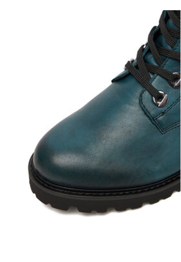 Remonte Trzewiki D8671-12 Turkusowy. Kolor: turkusowy. Materiał: skóra