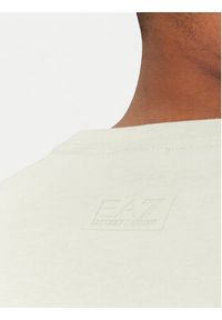 EA7 Emporio Armani T-Shirt 7M000149 AF14772 U9004 Beżowy Regular Fit. Kolor: beżowy. Materiał: bawełna #5