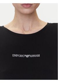 Emporio Armani T-Shirt EW000780 AF12192 UC001 Czarny Regular Fit. Kolor: czarny. Materiał: wiskoza