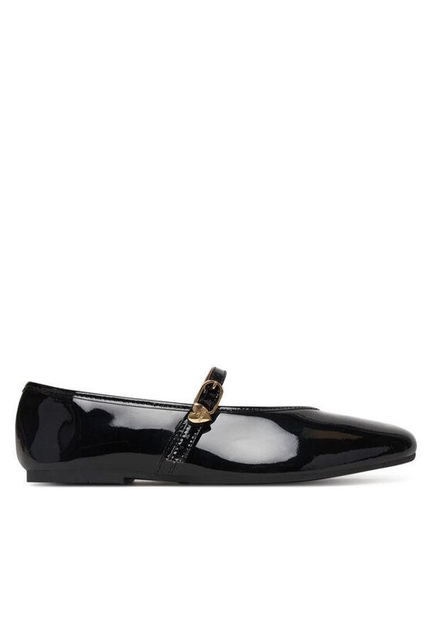 Love Moschino - LOVE MOSCHINO Baleriny JA11101G1OIH0000 Czarny. Kolor: czarny. Materiał: skóra, zamsz