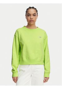 Tommy Jeans Bluza Athleisure Metallic DW0DW22996 Zielony jasny Relaxed Fit. Kolor: zielony. Materiał: bawełna #1