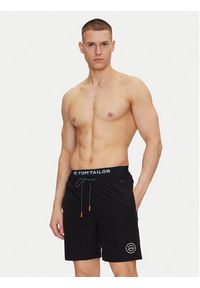 Tom Tailor Szorty kąpielowe 1045606 Czarny Regular Fit. Kolor: czarny. Materiał: syntetyk #3