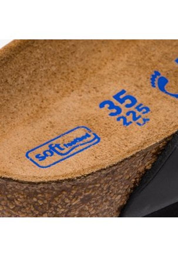 Birkenstock Klapki Arizona Bs 0752483 Czarny. Kolor: czarny. Materiał: skóra, nubuk
