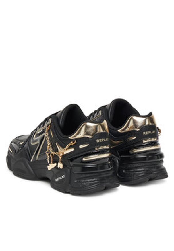 Replay - REPLAY Sneakersy GWS9N .000.C0013L Czarny. Kolor: czarny. Materiał: skóra