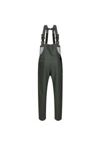Regatta - Spodnie Z Szelkami Męskie Wodoodporne. Kolor: zielony. Sezon: lato. Sport: turystyka piesza #1