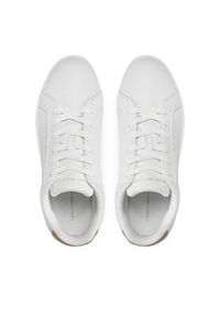 TOMMY HILFIGER - Tommy Hilfiger Sneakersy Essential Cupsole Sneaker Gold FW0FW07869 Écru. Materiał: skóra #5