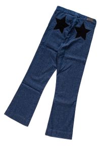 Wrangler - WRANGLER CROP STAR FLARE INDIGO STAR W218GC070. Stan: podwyższony. Wzór: jednolity #3