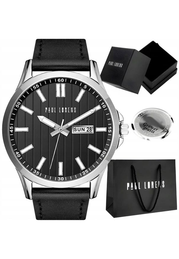 Zegarek męski Paul Lorens TORENT-1A1 Z GRAWEREM