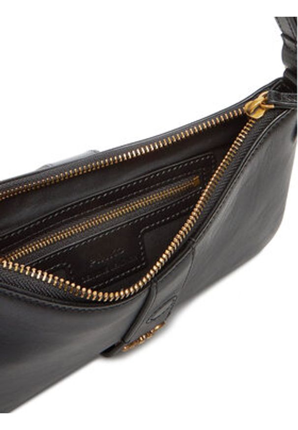Pinko - PINKO Torebka Arthemis Shoulder Mini AI 24-25 PLTT 103512 A29V Czarny. Kolor: czarny. Materiał: skórzane