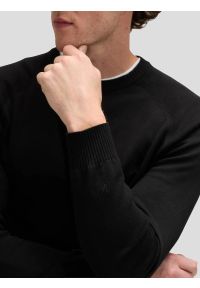 Lee - MESKI SWETER LEE CLEAN RAGLAN SWEATER BLACK 112378518. Długość rękawa: raglanowy rękaw #5