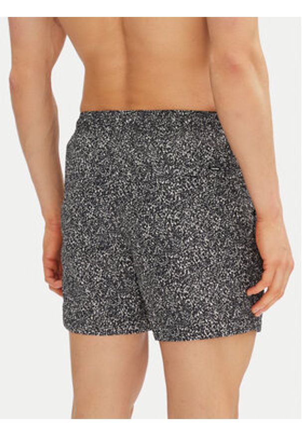 Calvin Klein Swimwear Szorty kąpielowe KM0KM01120 Czarny Regular Fit. Kolor: czarny. Materiał: syntetyk
