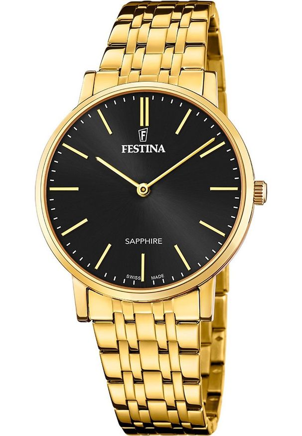 Zegarek męski Festina F20046-5 złoty. Kolor: złoty