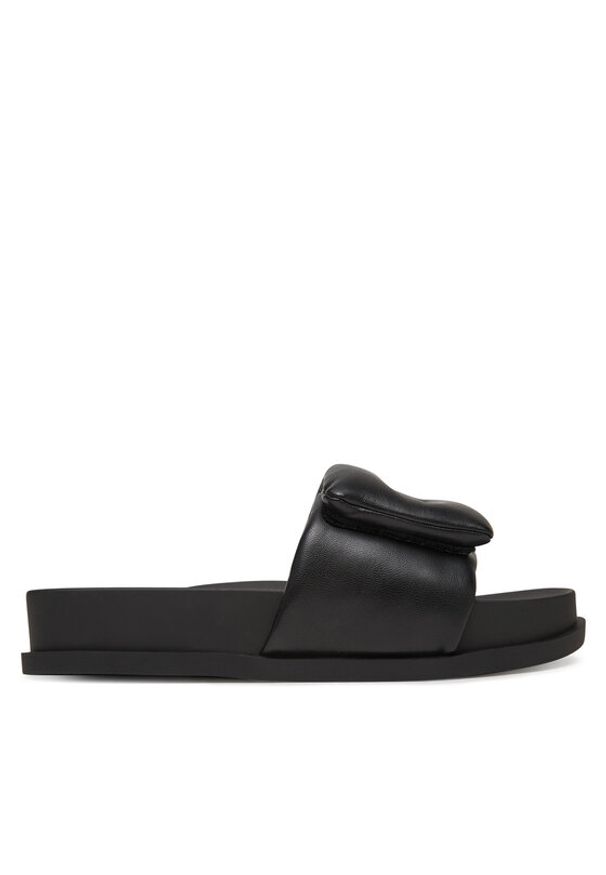 Armani Exchange Klapki XDP061 XV926 00002 Czarny. Kolor: czarny. Materiał: skóra