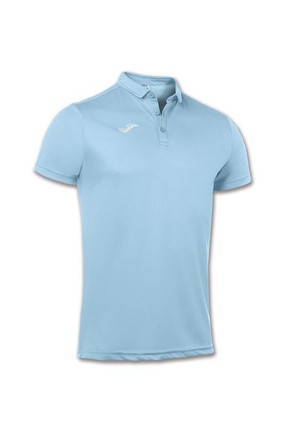 Koszulka polo do tenisa męska Joma Hobby. Typ kołnierza: polo. Kolor: niebieski. Długość rękawa: krótki rękaw. Długość: krótkie. Sport: tenis