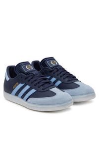 Adidas - adidas Buty do piłki nożnej Samba Argentina Indoor Boots JR6352 Granatowy. Kolor: niebieski. Materiał: skóra