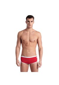 Szorty Kąpielowe Arena Icons Swim Low Waist Short. Kolor: czerwony. Materiał: materiał