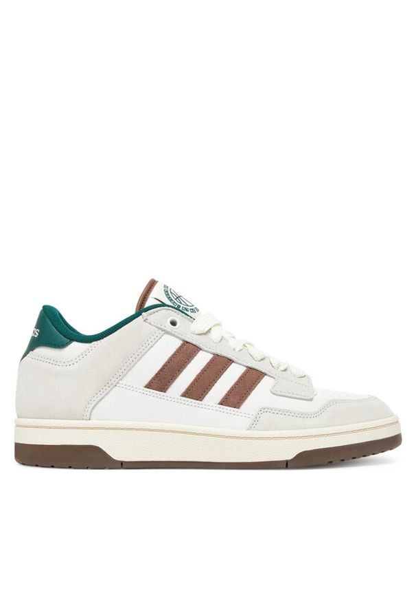 Adidas - adidas Sneakersy Rapid Court Low JR3157 Beżowy. Kolor: beżowy. Materiał: skóra