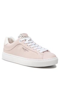 Sneakersy Pepe Jeans Adams Riga PLS31310 Washed Pink 316. Kolor: różowy. Materiał: skóra