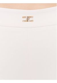 Elisabetta Franchi Spodnie materiałowe PA-054-31E2-V250 Écru Regular Fit. Materiał: syntetyk