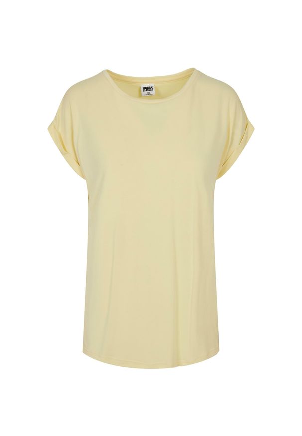 Damska modalna koszulka off-shoulder Koszulka Urban Classics GT. Kolor: żółty