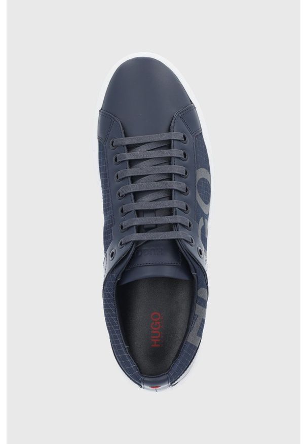 Hugo Buty Futurism kolor granatowy. Nosek buta: okrągły. Zapięcie: sznurówki. Kolor: niebieski. Materiał: guma
