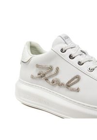 Karl Lagerfeld - KARL LAGERFELD Sneakersy KL62510G Biały. Kolor: biały. Materiał: skóra #5